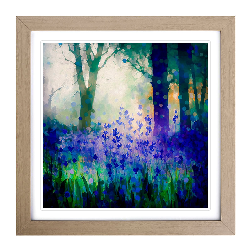 Single Picture Frame Print on Wood, Oak