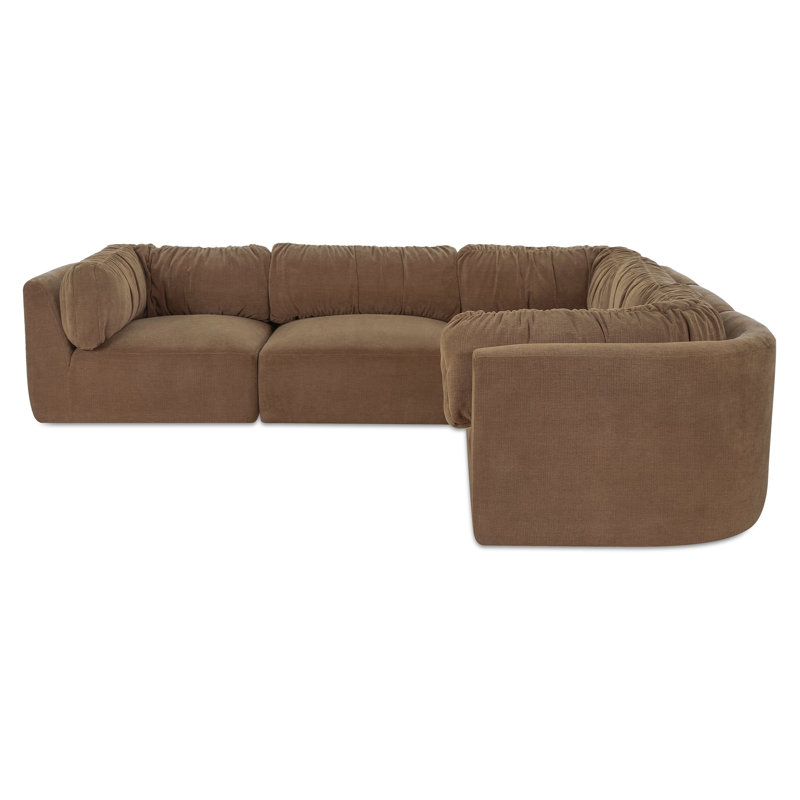 Matina Classic L Modular Sectional Taupe, Tan Polyester