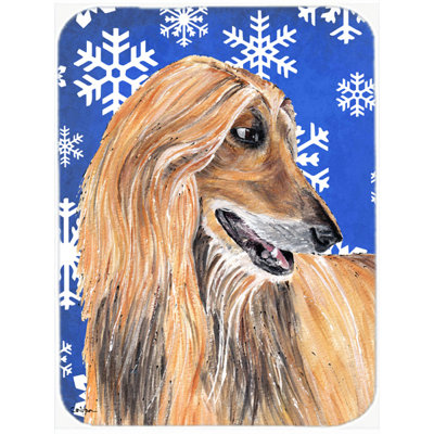 The Holiday Aisle Ashlynn Afghan Hound Glass Cutting Board