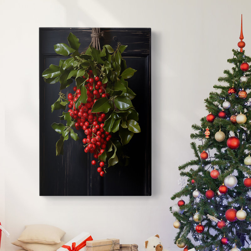 Art des Fêtes de Noël - Toile tendue avec châssis DCLXVI, H 12 po x l 8 po