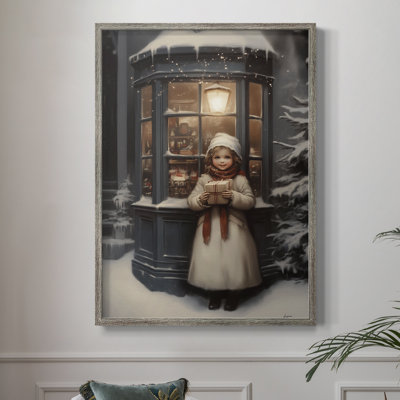 Art des Fêtes de Noël - série 2-CCCCL XXXIX, reproduction encadrée - bois massif