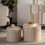 Ensemble de 2 tables basses rondes en bois Nesting