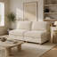 Canapé modulaire modulaire, canapé convertible avec rangement, ensemble de canapés en tissu pliant multifonctionnel, canapé 2 places (beige)-1725876024