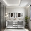 Ensemble de meuble-lavabo mural 80 po