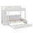 Full Over Twin Bunk Bed With Built-In Storage Staircase, Trundle Bed, Storage Compartments, LED & USB Connectivity-998261335