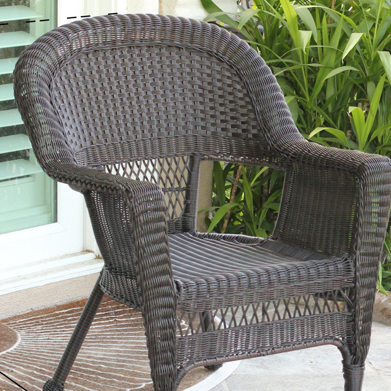 Karan Outdoor Lounge Chair, Black, Set of 2