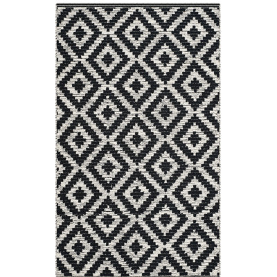Harlow Hand Woven Cotton Geometric Rug