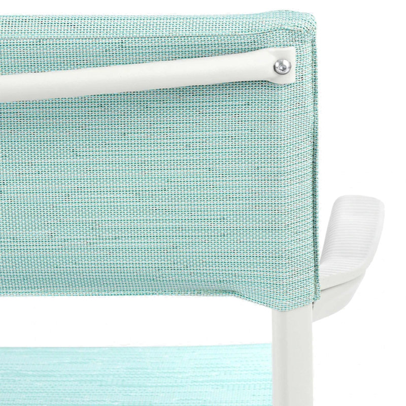 Fauteuil de terrasse empilable, Mistral bleu, Sable