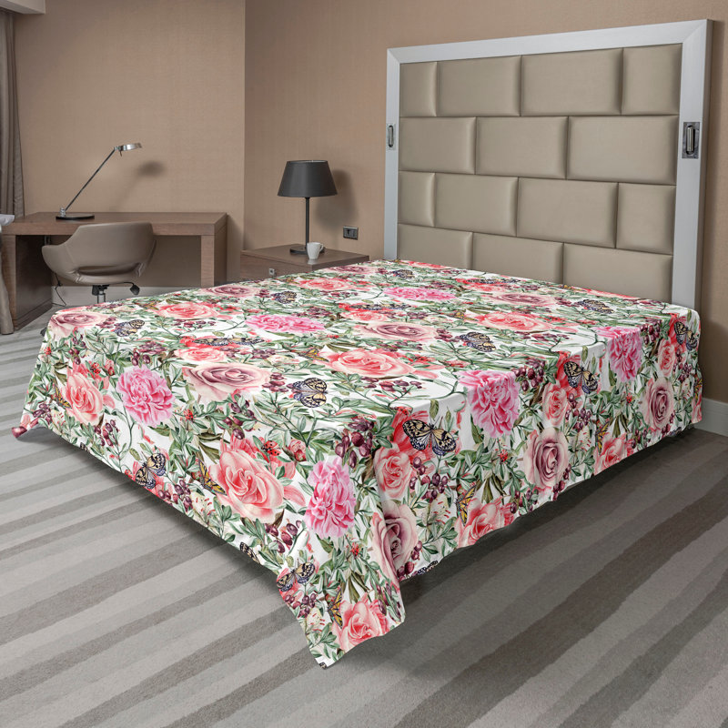 Multicolore Ambesonne, Drap plat très grand californien