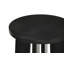 Ensemble de 2 tables basses et d'appoint rondes Strouse, noir.-1107408116-1107465502