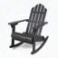 Chaise berçante Adirondack en bois d'acacia