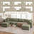 146'' Upholstered U-Shape Sectional Cloud Couch With Storage Ottoman-1176738483