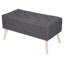 Elliana 80cm Wide Tufted Rectangle Solid Colour Ottoman with Storage-303434503