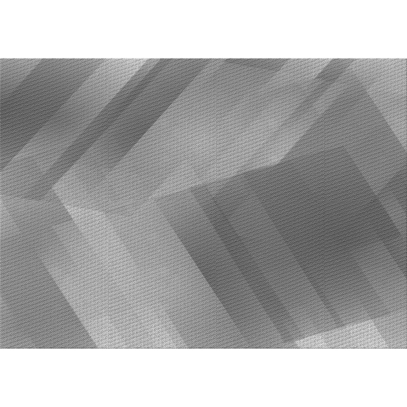 Tapis gris tissé à la machine, Rectangle 6 pi x 9 pi