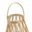 Porte-bougie 13,5 po H, lanterne en bambou rustique pour décoration de table ou de patio