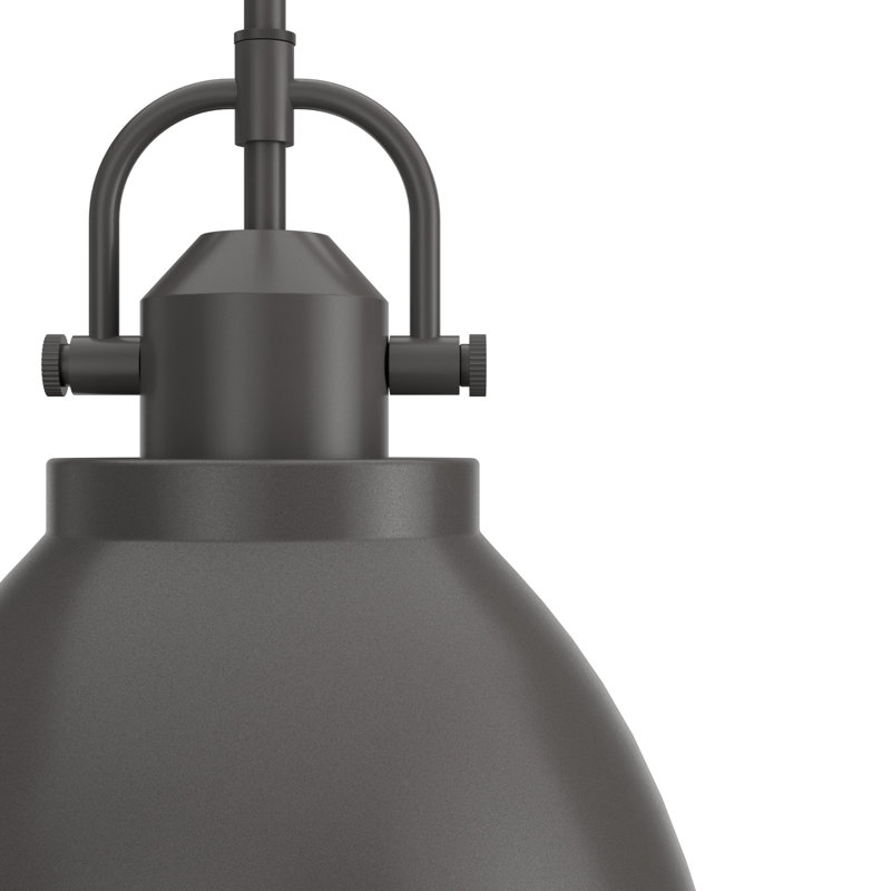 Farmhouse Noble Bronze 14" LED Glass Bowl Pendant Light
