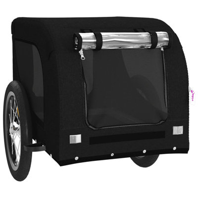 vidaXL Pet Bike Trailer Bicycle Cargo Dog Stroller Oxford Fabric and Iron