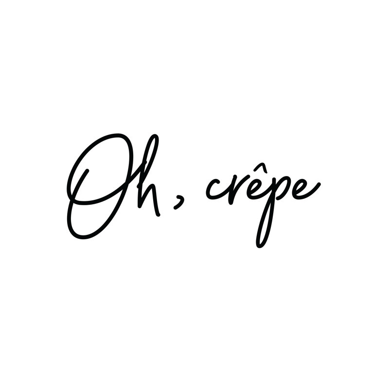 Oh Crepe - Wrapped Canvas Print, 30cm H x 30cm W x 3.8cm D