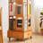 Burlywood Modern Solid wood Rotating Bookshelf-1429311863