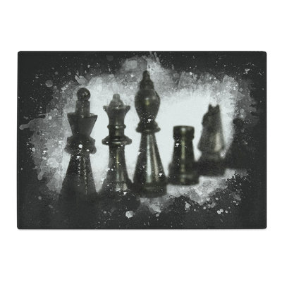 Chess Pieces Vol.1 Paint Splash Chopping Board