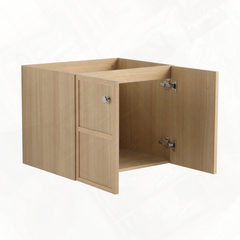 Wall Mounted Bathroom Vanity With Soft Closing Doors Without Sink