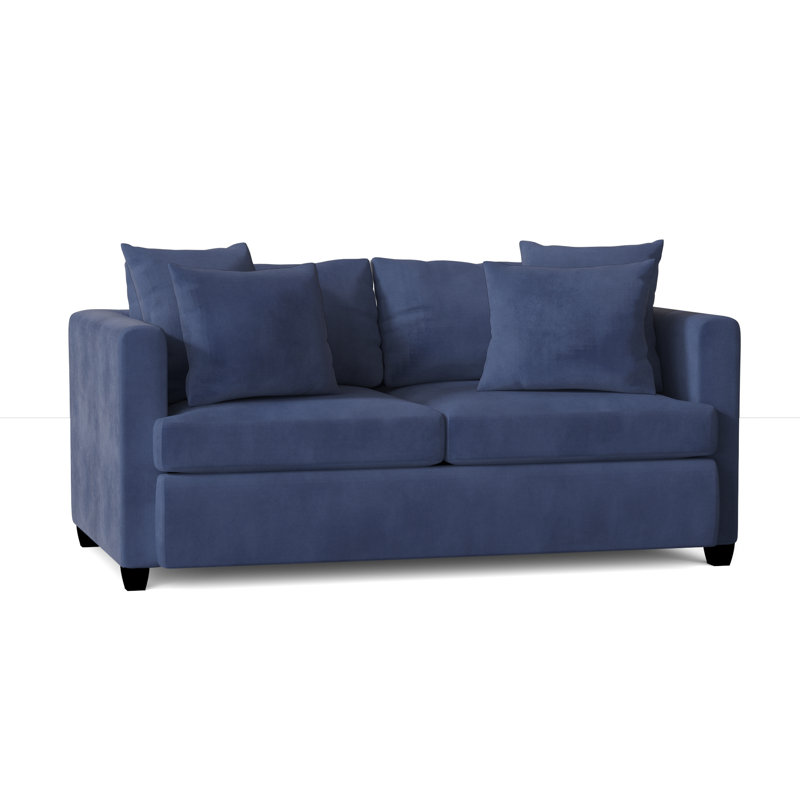 Joassin Upholstered 72'' Sofa, Bulldozer Cobalt
