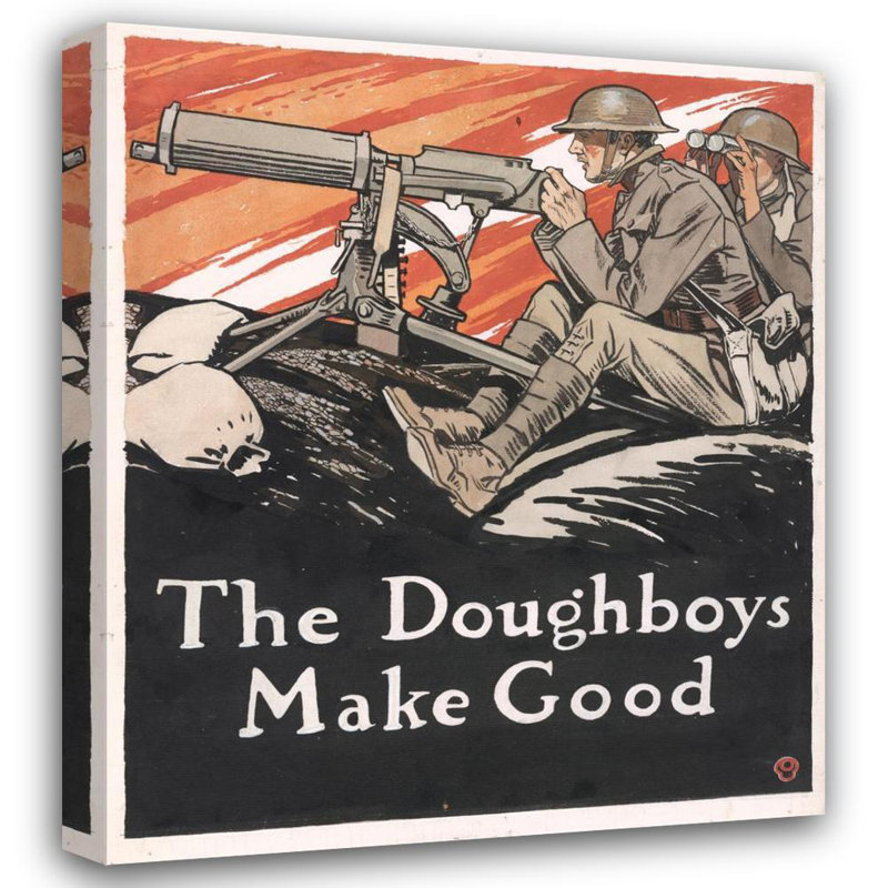 «The Doughboys Make Good» par Edward Penfield - Art mural sur toile tendue avec châssis, H 18 po x l 14 po