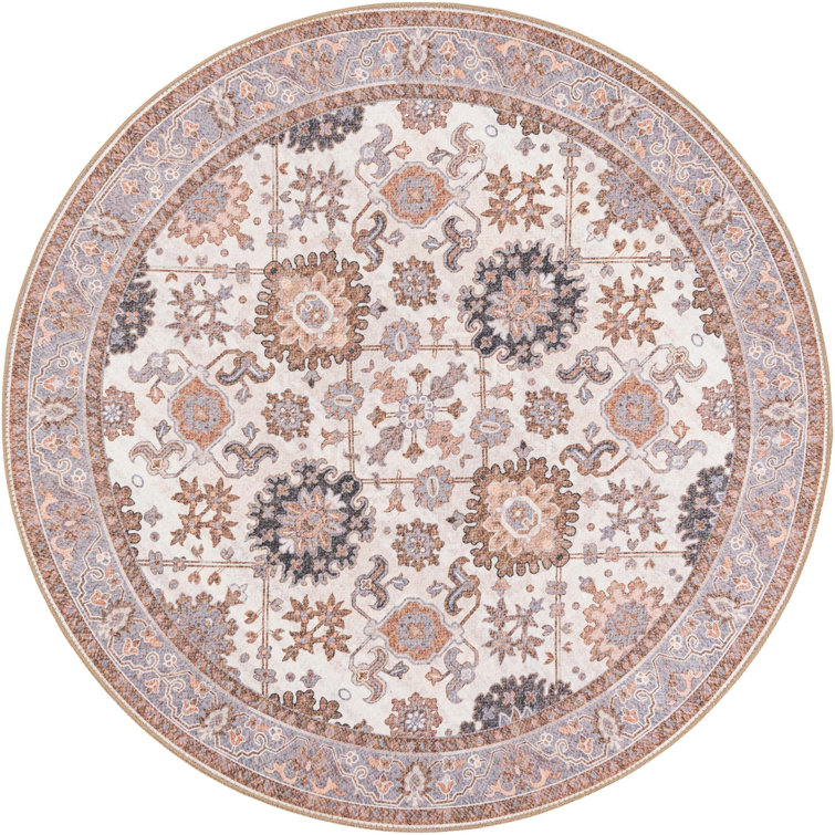 Memnune Performance Chenille Floral Indoor Rug
