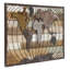 Décoration murale ‑ carte du monde en bois en déclin Marco