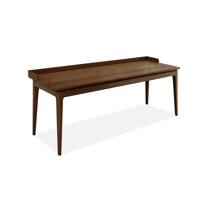 Bureau rectangulaire en bois massif noyer clair, H 31,5 po x l 62,99 po x P 23,62 po