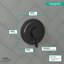 Ecostat S 1-Handle 6-Inch Wide Pressure/Shower Balance Valve Trim Only-50669030
