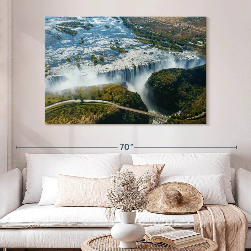 Rideau d'eau Alvord Victoria Falls, H 34 po x l 51 po