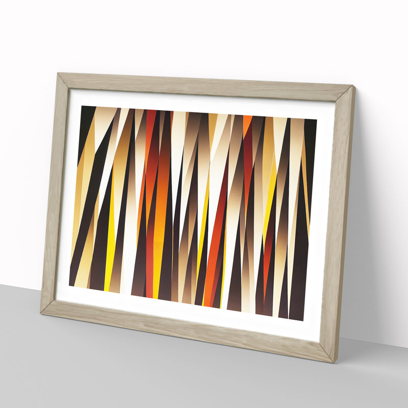 Forest - Single Picture Frame Print, 25cm H x 34cm W, Oak Framed