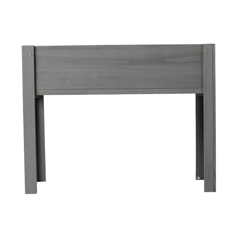 Raised Garden Bed With Legs, 30" H x 16" W x 31" D, Gray