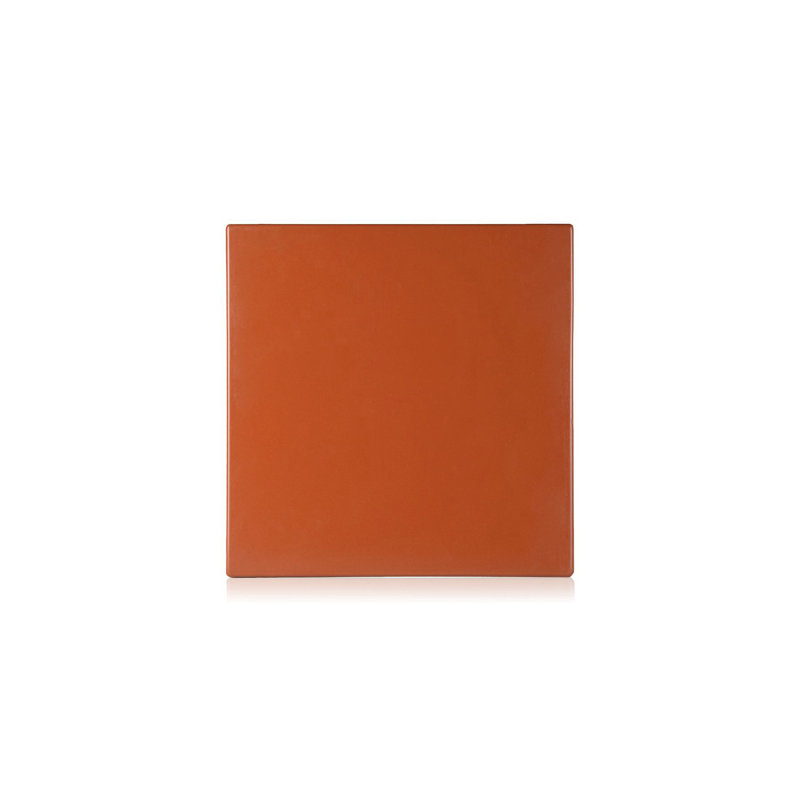 Earth Red Plastic Indoor/Outdoor Stool and Side Table