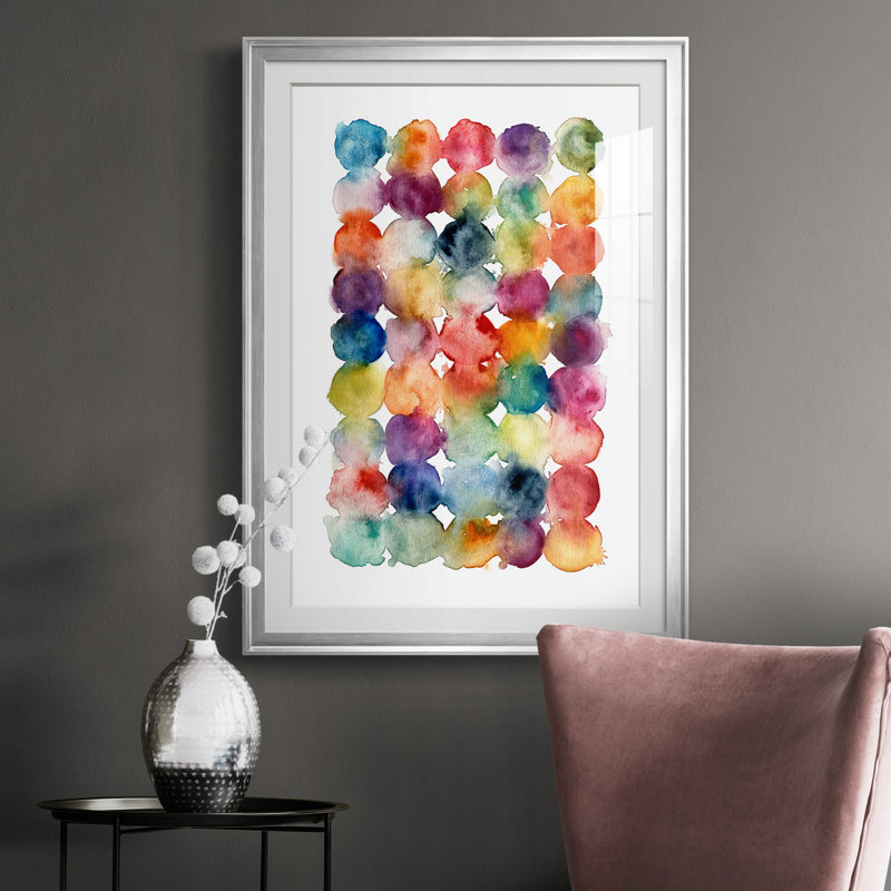 Spectrum Side by Side - Peinture encadrée, Argent, H 26,5 po x l 36,5 po x P 1,5 po