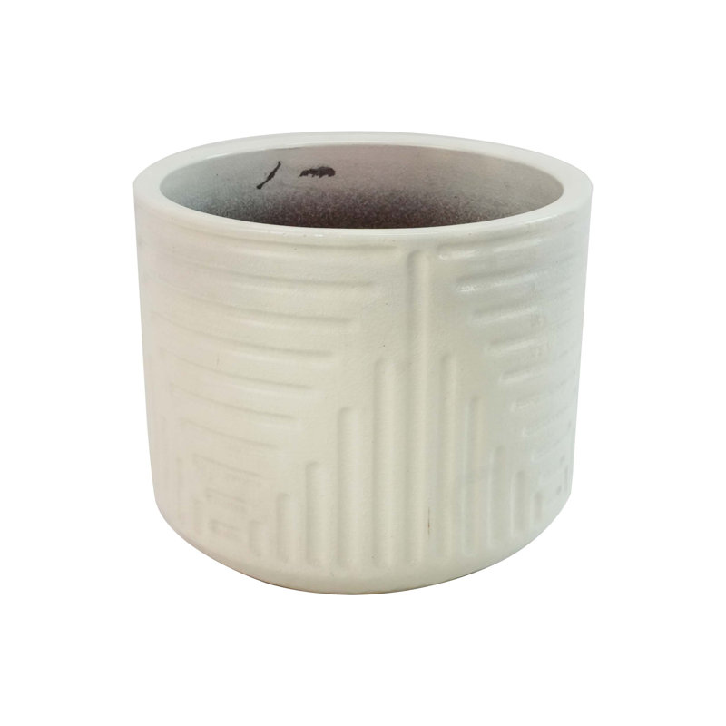 Pots de fleurs en céramique de haute qualité, Blanc lait