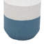 Ensemble de 2 vases de table en bois blanc / gris / bleu Judith