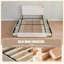 Lit plateforme tapissier avec 4 tiroirs de rangement et tête de lit-1373456431-1373456430