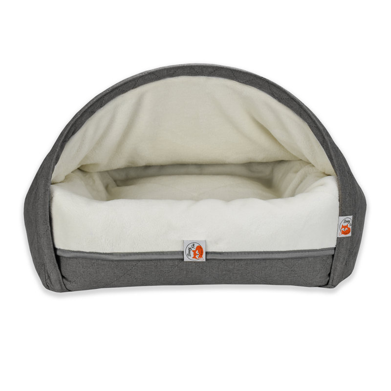 Hooded / Dome Pet Bed, Medium (55cm H x 85cm W x 75cm D), Grey