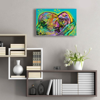 'Aminal Bebees - Lil Monkey Reflection' by Dean Russo Acrylic Glass Wall Art