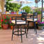 Tabourets de bar pivotants d'extérieur haut de gamme en aluminium avec coussin Sunbrella®-123417633-130915332