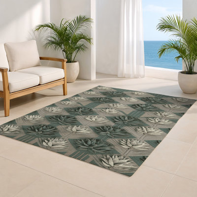 Nature Brown Indoor and Outdoor Area Rug