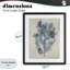 «Misty Blue Coral Study», reproduction sous verre encadrée, design par Amber Sterling-130823338-130823341