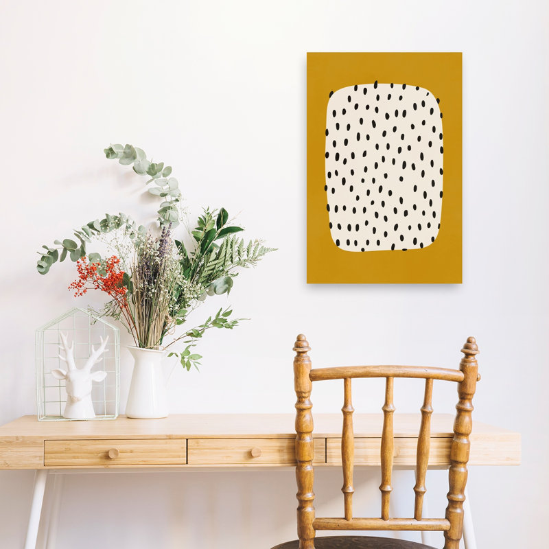 Dotlandno03 Abstract Minimalist Modern Wall Art Print 1 Piece Wrapped Canvas Wall Art, 60.96cm H x 40.64cm W