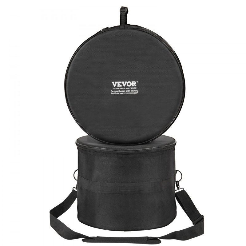 5-Piece Drum Bag Set, 1680D Oxford Fabric, Padded Drum Bags and Cases with 4.92 ft Detachable Shoulder Strap Carry Handles Foldable Design, for 22'' Kick 12'' Tom 13'' Tom 16'' Tom 14'' Snare