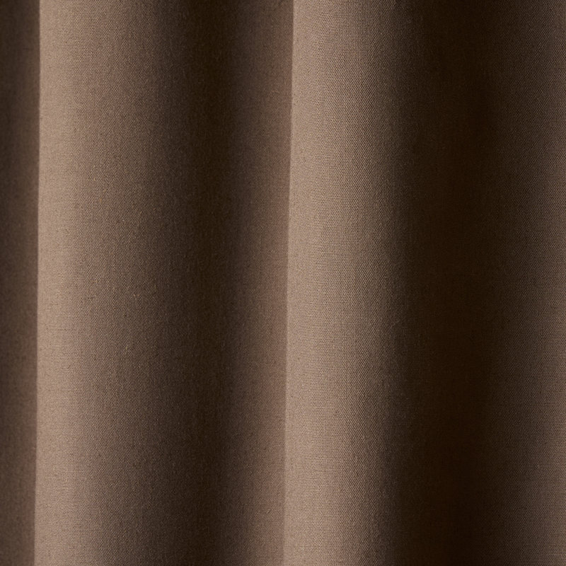 TOWN & COUNTRY BASICS SELENA Solid Linen Texture Indoor Curtains 2-Pack , Coffee Brown, 50" W x 84" L