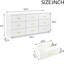 Contemporary, 9 - Drawer, Dresser, Bedroom, Closets, Gloss Finish, Material, Smooth Waterproof Specification , Antique White, Texture, Surface, Living Room Layout