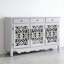 Banc de rangement blanc en bois manufacturé