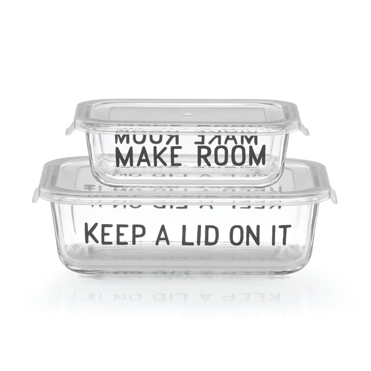 Hold Everything Glass Lunch Containers, Set of 2